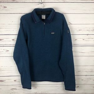 Patagonia pullover teal blue size large